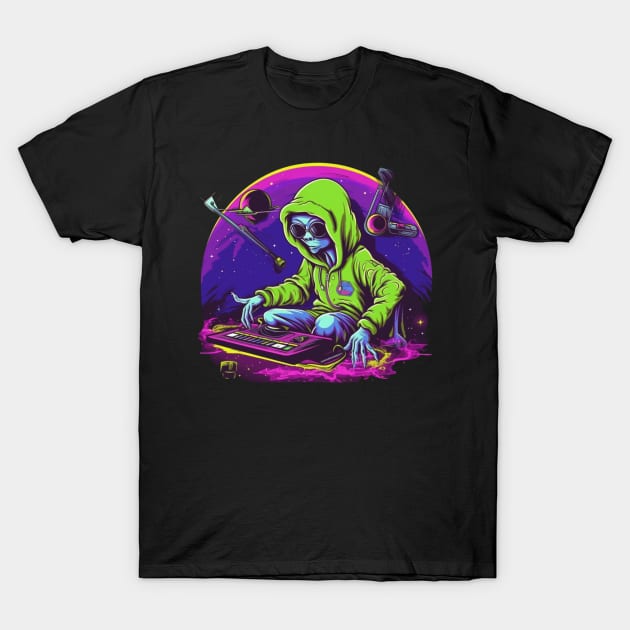 Alien Rave T-Shirt by zackdesigns